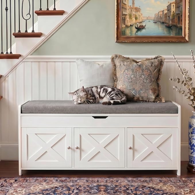 Marsail Shoe Storage Bench - Image 3