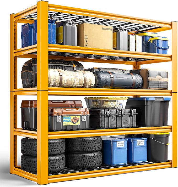 REIBII Storage Shelves, Heavy Duty Metal Shelving 2000LBS, Metal Shelves 5 Tier - Image 3
