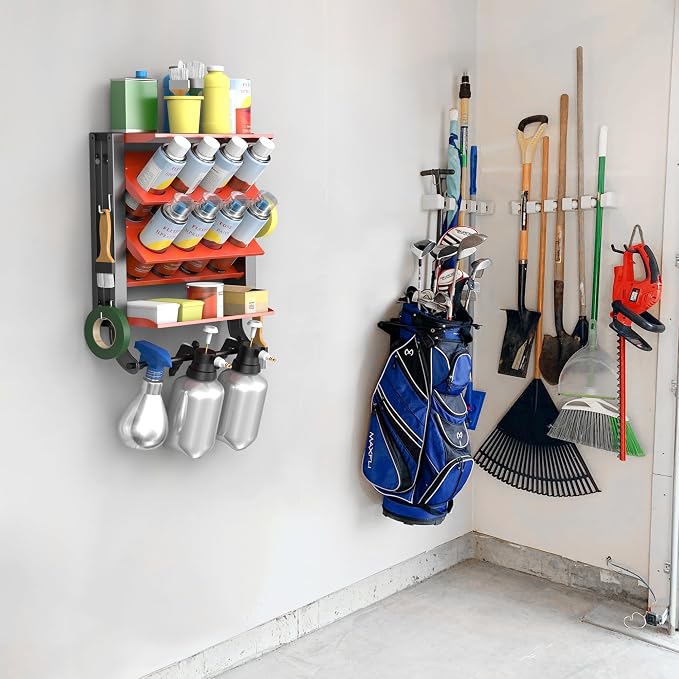 Ultrawall Spray Can Holder Rack, Heavy Duty Steel Wall Mounted Spray Bottle - Image 5