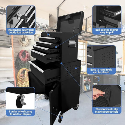 5-Drawer Rolling Tool Chest - Image 3