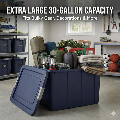 30 Gallon Heavy-Duty Storage Tote - Image 4