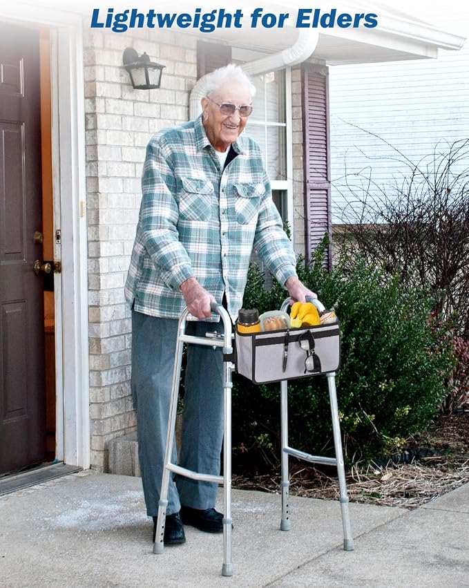 JOYTUTUS Walker Basket for Folding Walker, Basket for Walkers for Seniors - Image 6