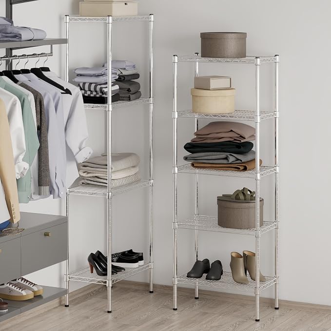 14" Deep x 24" Wide x 64" Height Wire Shelving Kit | 5-Tier | NSF Commercial - Image 7