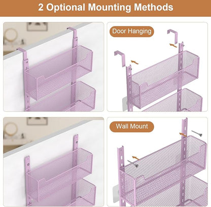 VyGrow Over The Door Organizer, Metal Door Organizer Hanging - Image 4