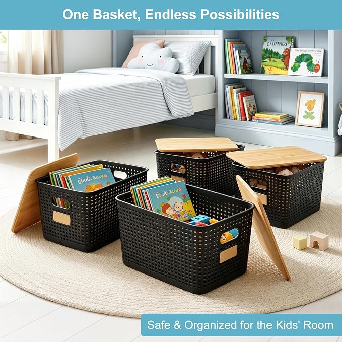 Bagnizer 2 Pack Tall Plastic Storage Bins - Image 4