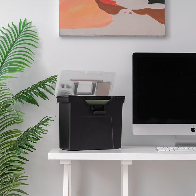 IRIS USA Slim Portable File Box Organizer - Image 5