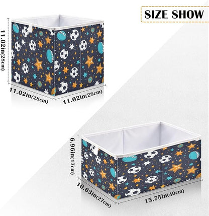 Ball and Star Closet Organizers Storage Cubes Storage Bins Shelf Baskets - Image 3