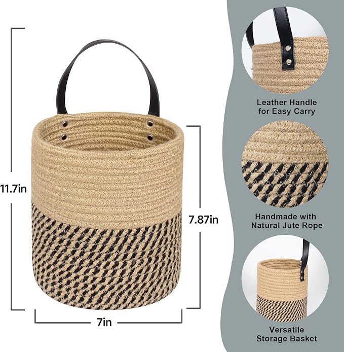 2 Pack Wall Basket, Small Hanging Baskets - Image 2
