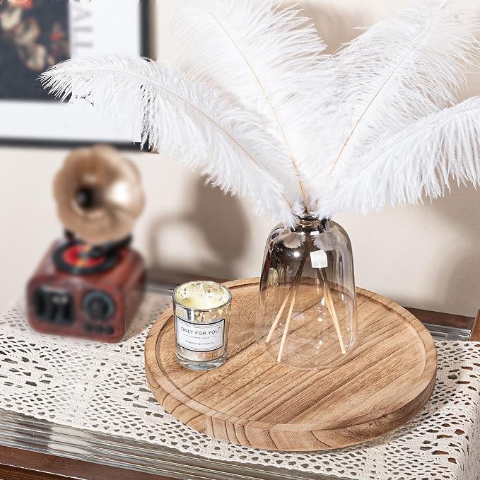 Wood Lazy Susan Organizer Kitchen Turntable - Image 2