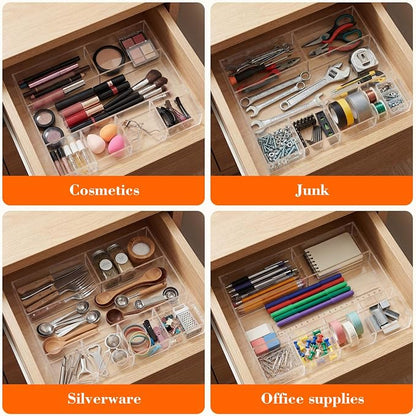 Large Acrylic Desk Deep Drawer Organizer - Image 6