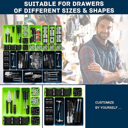 47pcs Tool Box Organizer, Tool Drawer Organizer Trays - Image 5