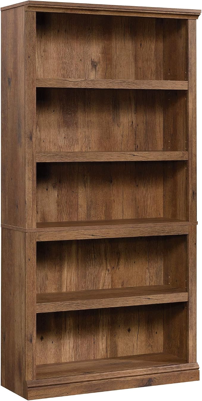 Sauder 5 Tier Book Shelf Wooden Bookcase Multipurpose Bookshelf by SAUDER%C2%AE