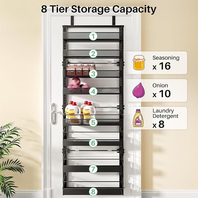 SNTD Over the Door Pantry Organizer - Image 6