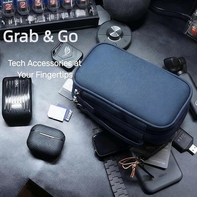Portable Waterproof Double Layers All-in-One Storage Bag, Travel Cord - Image 6
