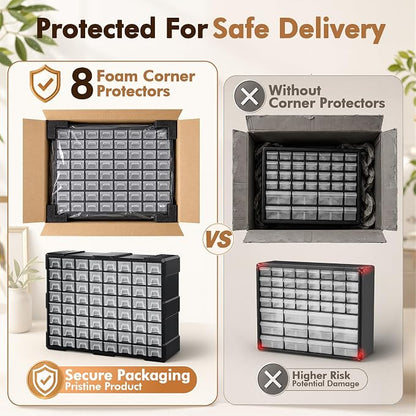 64-Drawer Organizer for Garage Building Bricks Storage,  Drawer - Image 9