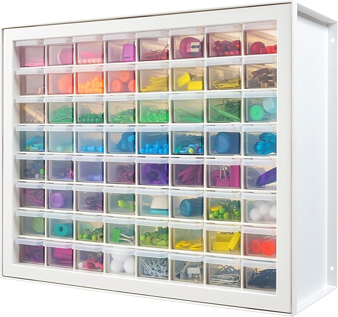 IRIS USA 64-Drawer Screw Organizer, Hardware Storage, Made in USA, Art & Craft by IRISUSA