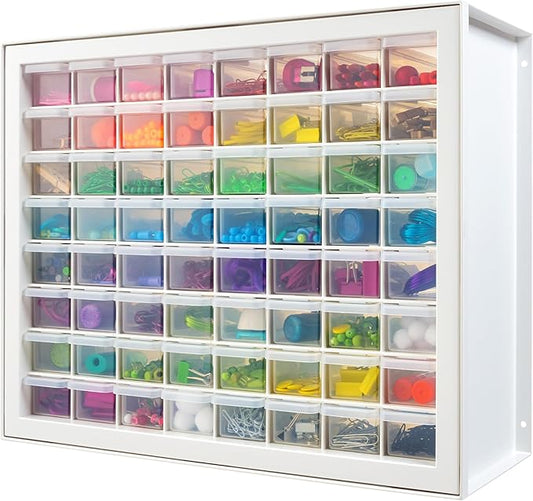 IRIS USA 64-Drawer Screw Organizer, Hardware Storage, Made in USA, Art & Craft by IRISUSA