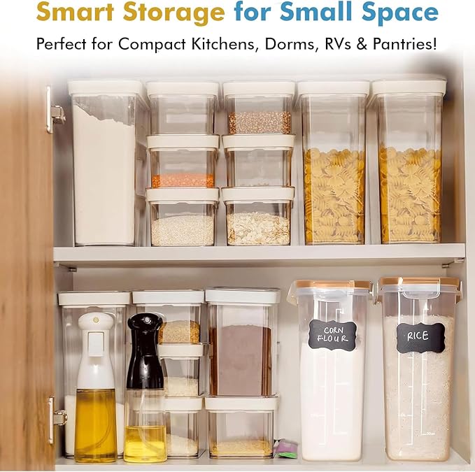 Shazo 2 Pack Small Airtight Cereal Containers Storage - Image 7