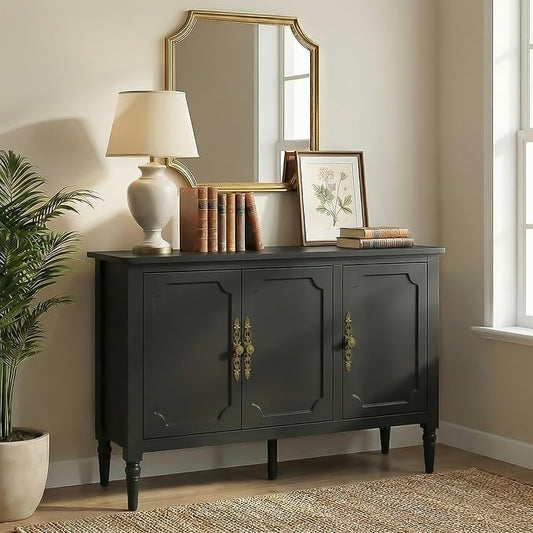 RoyalCraft Buffet Cabinet with Storage, Mid-Century Modern Sideboard with 3 by Bringyoubetterlife