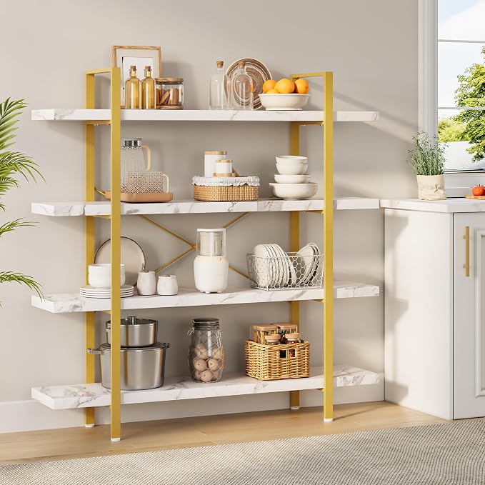 OtterOasis Heavy Duty 4-Tier Industrial Bookcase, 120lbs Shelf Capacity - Image 6