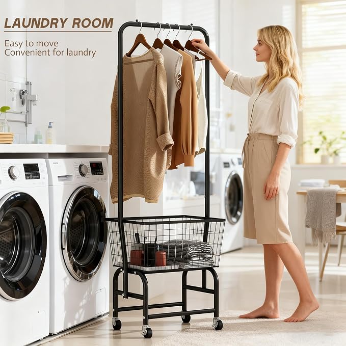 ALIMORDEN Rolling Laundry Cart - Image 2