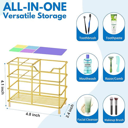 Urbanstrive 304 Stainless Steel Bathroom Toothbrush Holder Toothpaste Holder - Image 2