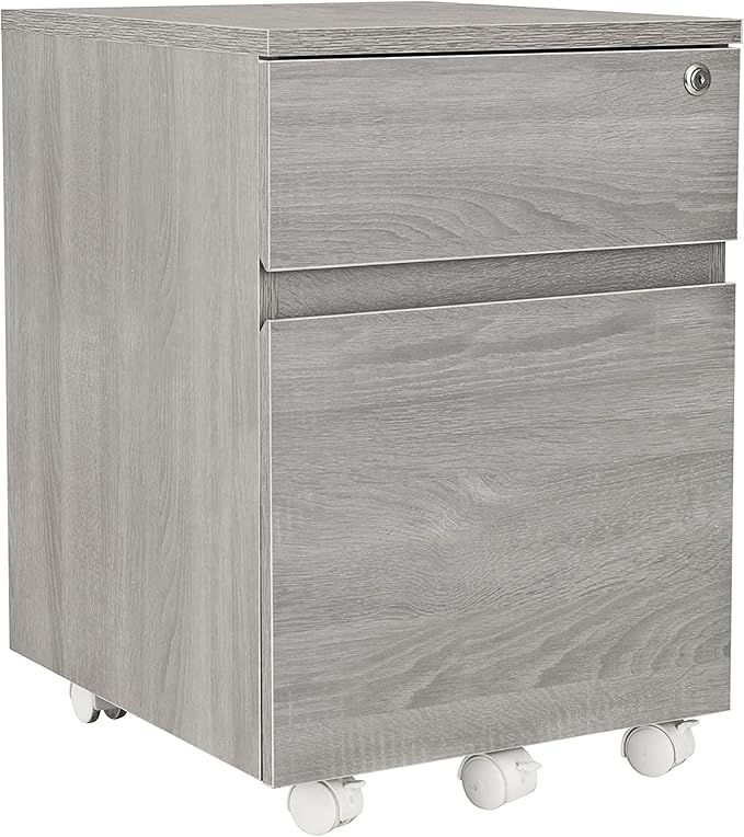 Techni Mobili Rolling Lock and Storage 2 Drawer Vertical Filing Cabinet - Image 12