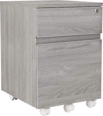 Techni Mobili Rolling Lock and Storage 2 Drawer Vertical Filing Cabinet - Image 12