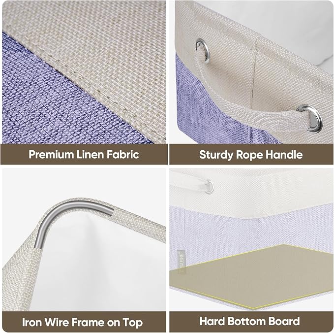BALEINE 2 Pack Fabric Storage Bins - Image 5