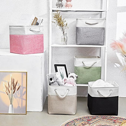 Fabric Storage Cubes, 11 inch cube storage bin - Image 2