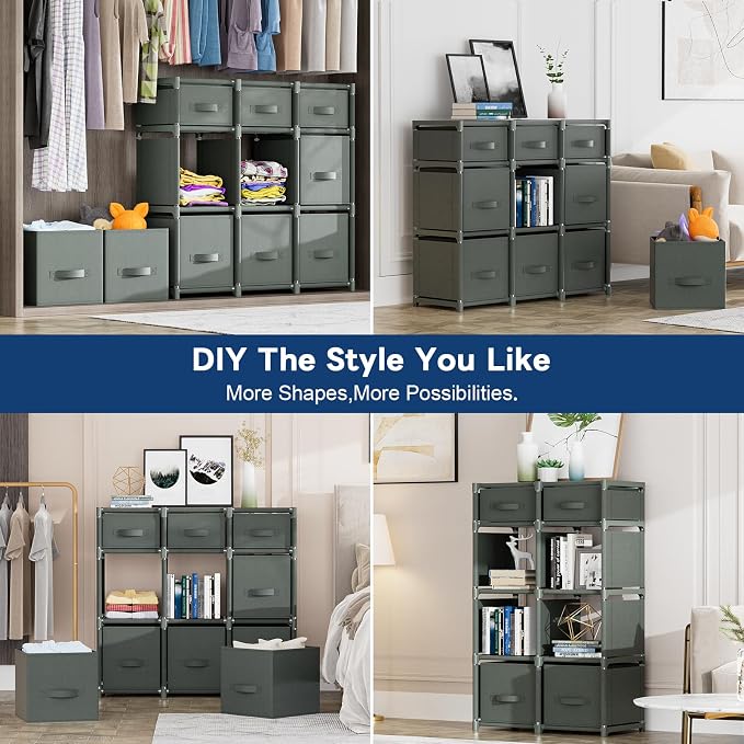Mavivegue 9 Cube Storage Organizer, Closet Organizers and Storage, Cube Storage - Image 6