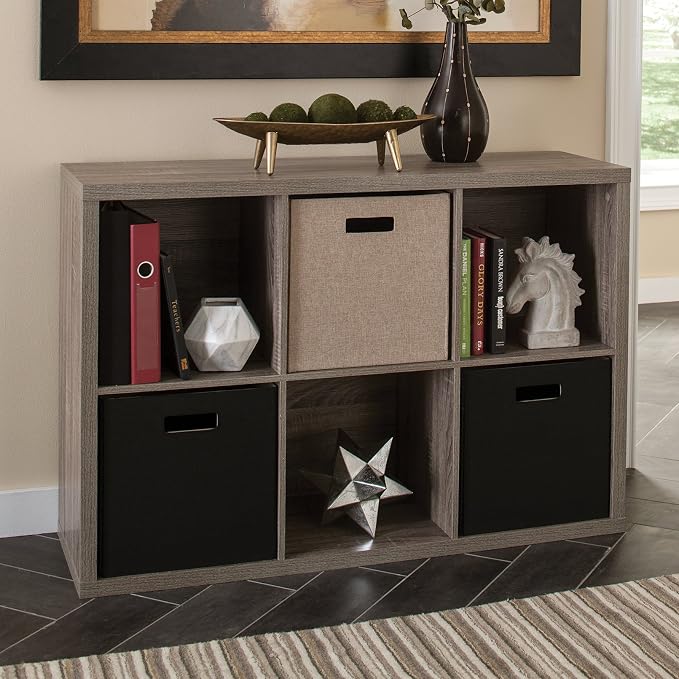 ClosetMaid 6 Cube Storage Shelf Organizer Bookshelf - Image 6