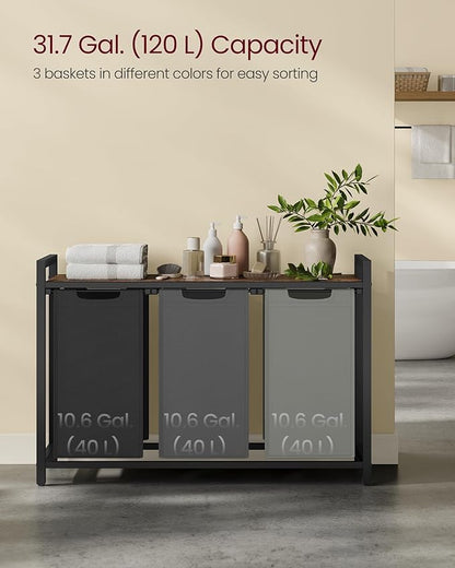 VASAGLE Laundry Hamper, Laundry Basket, Laundry Sorter - Image 3