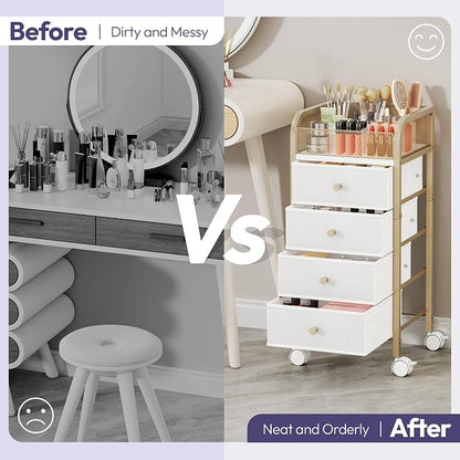 SWTYMIKI Rolling Makeup Organizer Cart - Image 6
