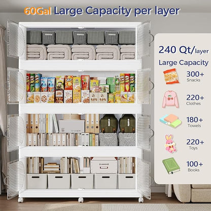 960QT Extra Large Stackable Storage Bins - Image 3