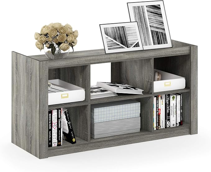 Furinno Bookcases Classic Bookshelf Storage Shelves, French Oak by Furinno-FitsYourSpaceFitsYourBudget