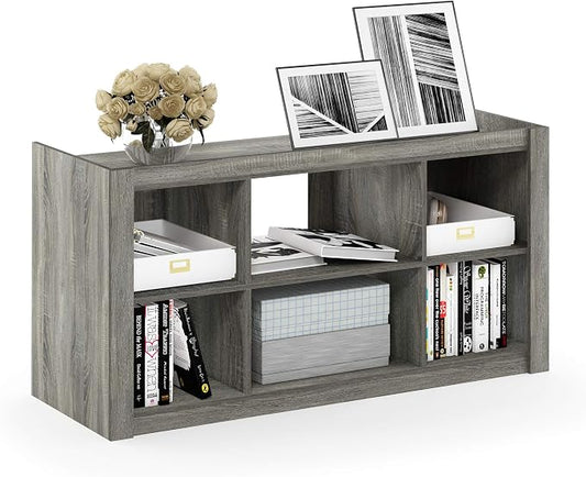 Furinno Bookcases Classic Bookshelf Storage Shelves, French Oak by Furinno-FitsYourSpaceFitsYourBudget