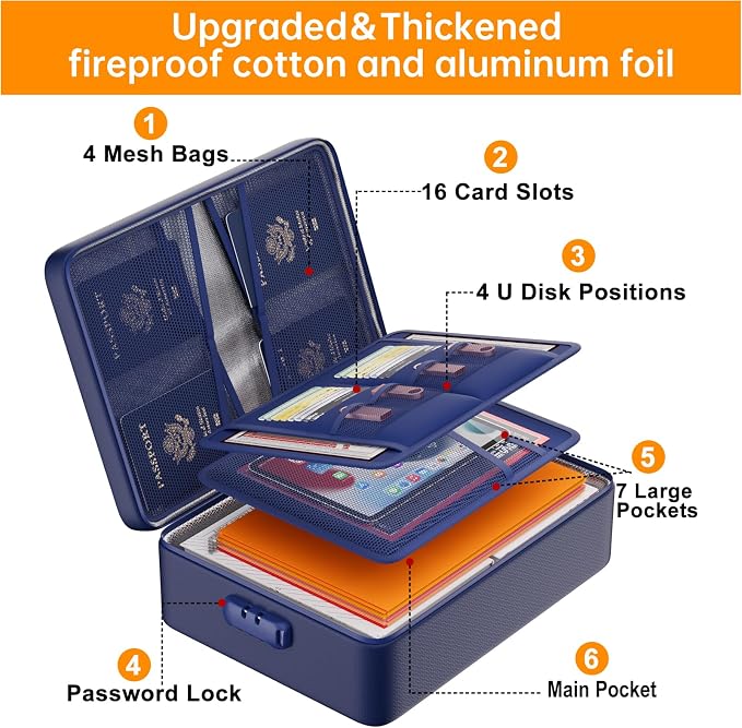 DocSafe 5200°F Fireproof Document Organizer Box - Image 9