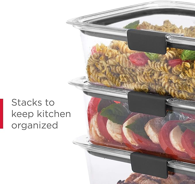 Rubbermaid Brilliance BPA-Free Food Storage Containers Multi Pack, 1.3 Cup - Image 6