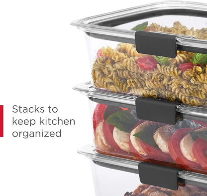 Rubbermaid Brilliance BPA-Free Food Storage Containers Multi Pack, 1.3 Cup - Image 6