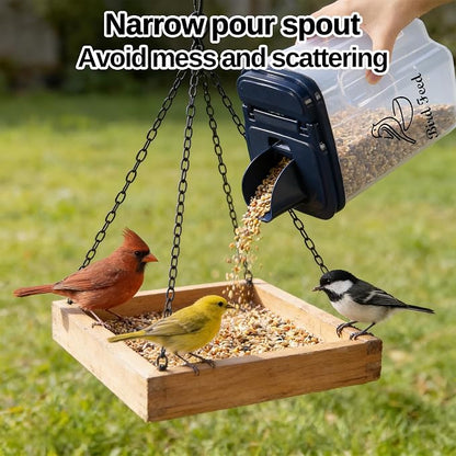 3L/3.2Qt Bird Seed Storage Container, Bird Seed Container - Image 2