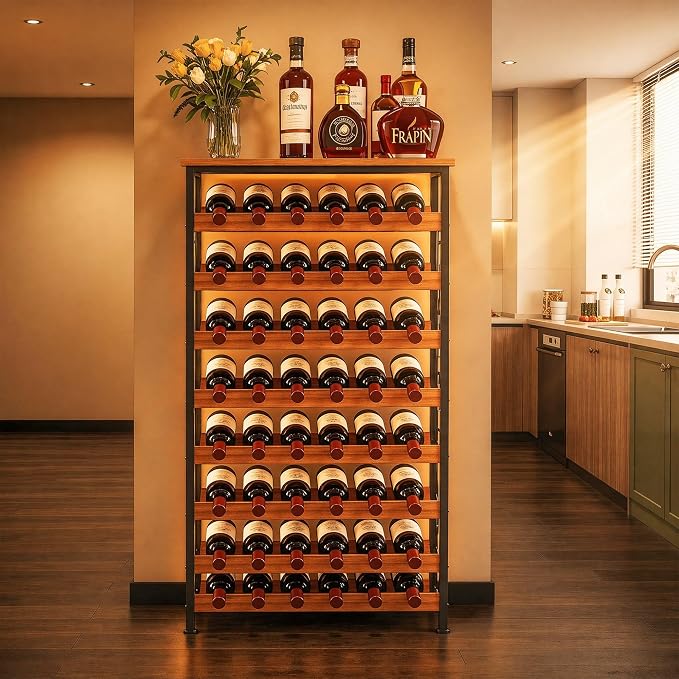 Sonyabecca 48 Bottle Wine Rack Freestanding Floor - Image 10