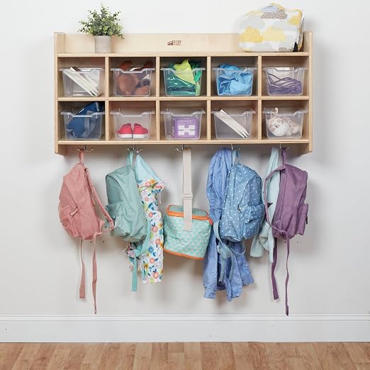 ECR4Kids 10-Section Hanging Coat Locker - Image 10
