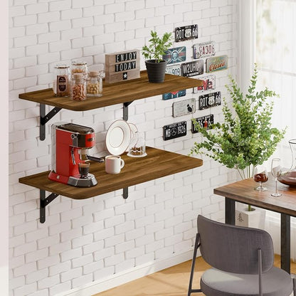 Dogsky 2-Pack Garage Storage Shelving Wall Mounted, 3x2Ft Heavy Duty Wood - Image 2