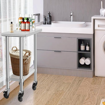 HARDURA Stainless Steel Commercial Table Prep & Work Table - Image 7
