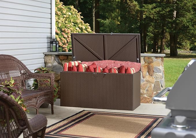 Arrow 4' x 2' x 2' Spacemaker Espresso 134 Gallon Hot-Dipped Galvanized Steel - Image 12