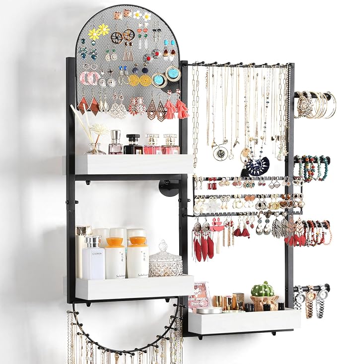 Keebofly Wall Mount Hanging Jewelry Organizer by Keebofly