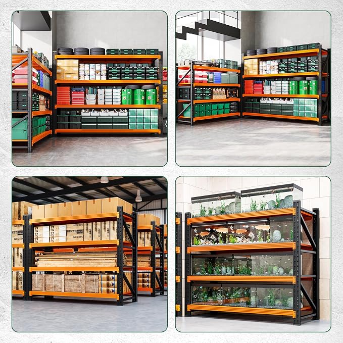 Letaya 3000LBS Heavy Duty Storage Shelves, 4 Tier Large Tall Industrial Shelving - Image 6