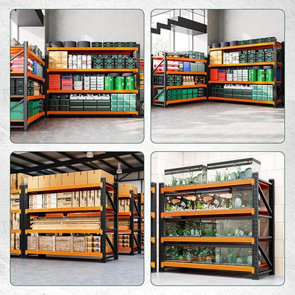 Letaya 3000LBS Heavy Duty Storage Shelves, 4 Tier Large Tall Industrial Shelving - Image 6