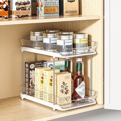 Delamu 2-Tier Multi-Purpose Bathroom Under Sink Organizers and Storage - Image 3